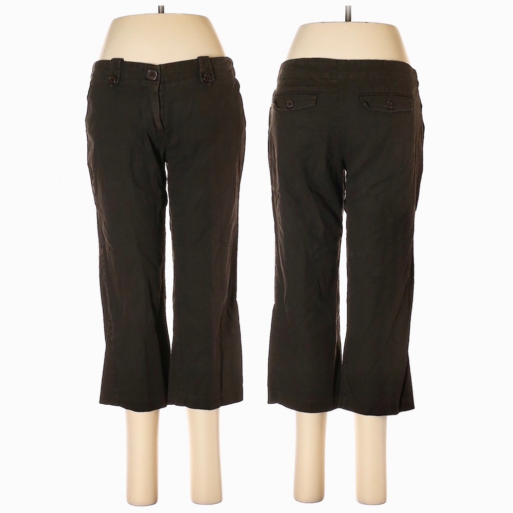 The Limited Mid Rise Waist Brown Capris- Size 6